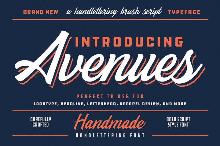 Avenues Font preview